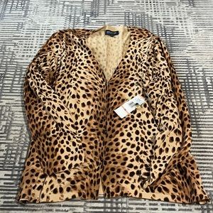 Jones New York cheetah print sweater.